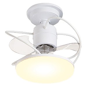 Ventilador de Teto Treviso Branco Elegance LED Bivolt