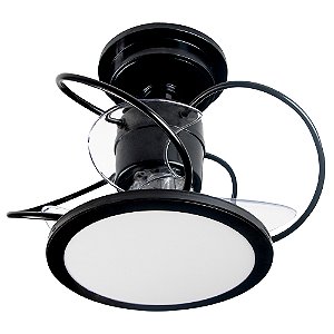 Ventilador de Teto Treviso Preto Confort LED 3000K Controle