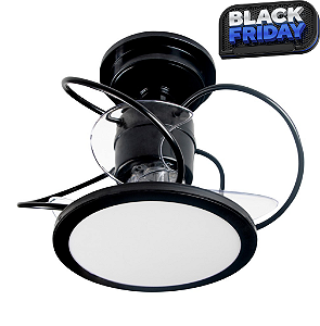 Ventilador de Teto Treviso Preto Confort LED 3000K Bivolt