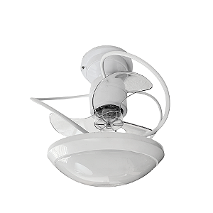 Ventilador de Teto Treviso Branco Bali Chave Parede Bivolt