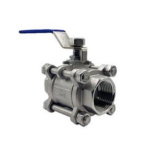 VALVULA ESFERA TRIPARTIDA INOX 304 ROSCA 1 BSP