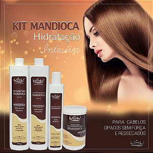 Kit Hidratação Tratamento Profissional Mandioca Wgw Cosméticos