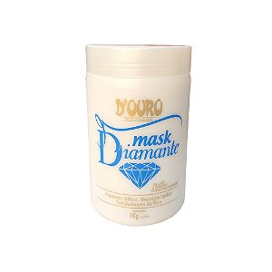 Máscara Diamante Mask Fortalecimento Fibra Capila D Ouro 1kg