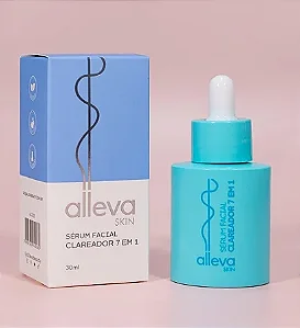 Sérum Facial Vegano Clareador 7 em 1 Alleva Skin-Alleva
