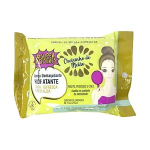 Lenço Demaquilante Super Poderes Cheirinho de Melão