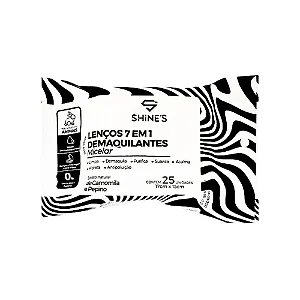 Lenço Demaquilante 7 em 1 Micelar Shines