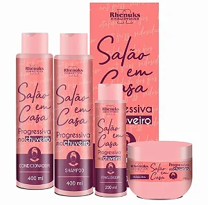 Kit Capilar Salão em Casa- Progressiva no Chuveiro Rhenuks