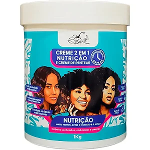 Creme 2 em 1 Nutrição - Creme de Pentear 1Kg Belkit