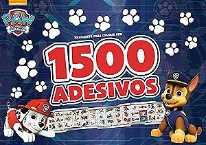 Patrulha Canina - Prancheta para colorir com 1500 adesivos