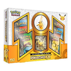 Pokémon Box Gerações Coleção Red & Blue Pikachu EX