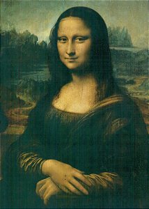 Cartão Mona Lisa