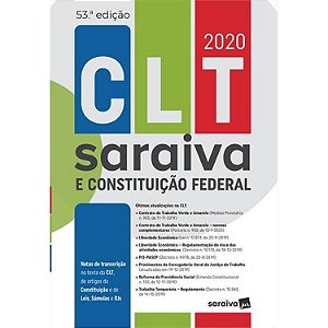 Clt Saraiva e Constituiçao Federal ed. 53