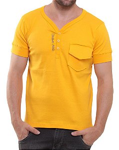 Camiseta Oitavo Ato Henley Amarelo