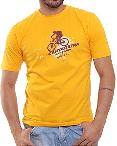 Camiseta Básica Oitavo Ato Cantareira Bike Amarelo