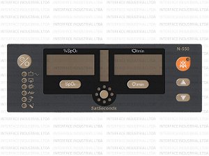 Painel de Membrana para Oximetro Nellcor N-550