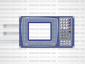 Teclado de Membrana  para IHM MCS 570 - Tornos Logic Diplomat e Nardini