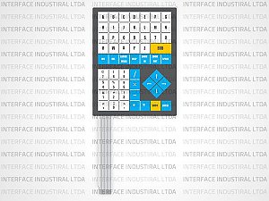 Teclado de Membrana para CNC Romi Mach 9 - 57 Teclas