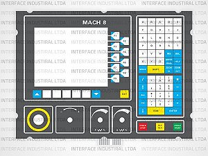 Teclado de Membrana para CNC Romi Mach 8