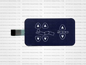 Teclado de Membrana para Cama Hospitalar Stryker QDF28-0246 - IP0698