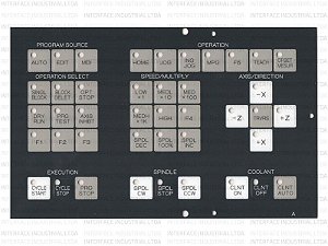 Painel de Membrana para Fanuc A98L-0001-0524#TBR