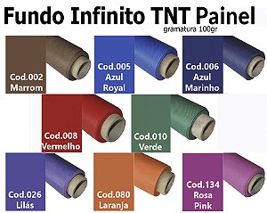 Kit 8 Fundos Infinito TNT Coloridos