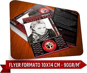 5000 - FLYER FORMATO 10X14 CM - 90GR/M2
