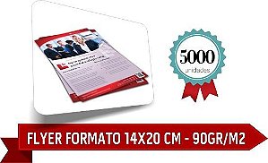 5.000 - FLYER FORMATO 14X20 CM - 90GR/M2