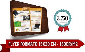 3.750 - FLYER FORMATO 15x20 CM - 150GR/M2