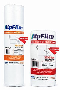 Combo Picotado em dobro P & M - (1 unidade de Saco Picotado 20X30cm + 1 unidade de Saco Picotado 35X45cm) - C29