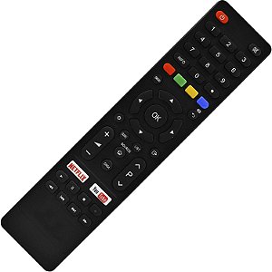 Controle Remoto TV LED Britania BTV32G51SN / BTV40E63SN com Netflix e Youtube (Smart TV)