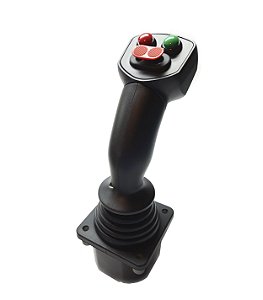 Joystick Industrial 2 Eixos Sensor Hall 2 Botões 1 chave CAN2.0 IP65 Retorno Automatico NLG-KT16