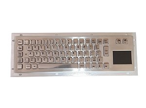 Teclado Industrial em Aço Inoxidável SUS 304 ABNT2 USB NLB-77-Q