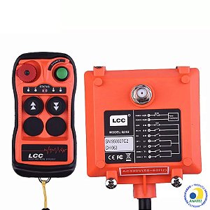 Kit Controle Remoto Industrial 2 Botões 2 Estagios Sem fio Q202