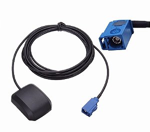 Antena GPS Automotiva Multimidia FAKRA Azul 3 metros K2998