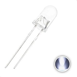 LED 5mm Branco Pisca Automatico Rapido K2751