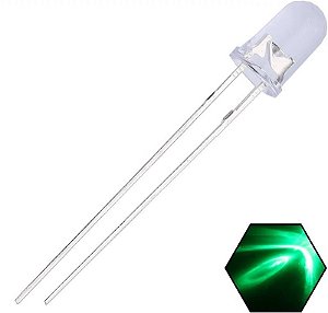 LED 5mm Verde Efeito Vela Candle Automatico Rapido K3082