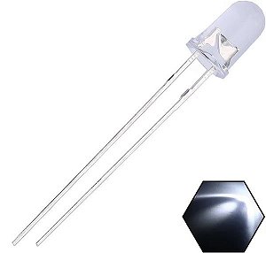 LED 5mm Branco Frio Efeito Vela Candle Automatico Rapido K3079