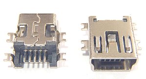 Conector Mini USB 5 Pinos Tipo Chato K1457