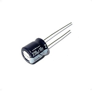 Capacitor Eletrolítico 220uF/16V D7H8 PTH K1591