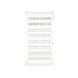 Identificação para Borne ZSF5 DS2.5 e DPD2.5 96 SEM impressão
