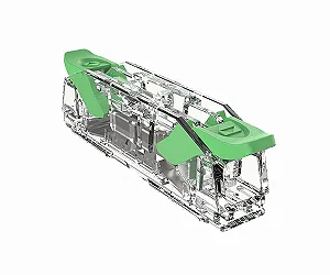 Bloco de Emenda Rapida Para Cabos até 4mm 1 Polo 2 furos 450V 32A