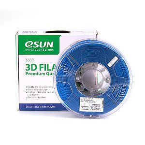 Filamento Impressora 3D ABS+ 1.75mm 1kg  Premium Azul Esun E0010