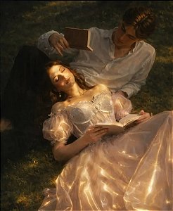 Retrato á óleo sobre tela tamanho casal romântico 70 x50