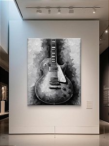 Pintura em tela quadro feito 100% a mão " Guitarra elétrica "