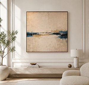 Quadro Abstrato Contemporâneo – Pintura Feita à Mão Sob Encomenda