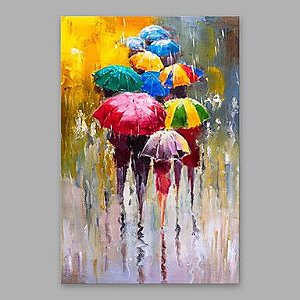 Pintura Em Tela Quadro chuva