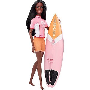 Boneca Barbie Jogos Olímpicos Tokyo 2020 Surfista