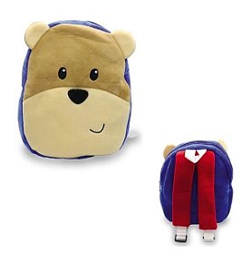 Mochila de pelúcia Turminha Animal Urso - Kiko Brinquedos