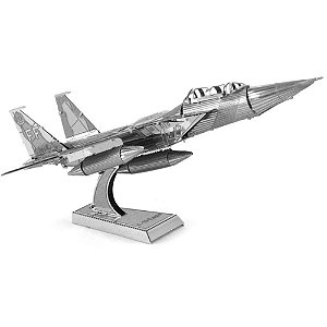 Réplica de Montar - Avião F-15 Eagle - Quebra Cabeça 3D - Aço Inox