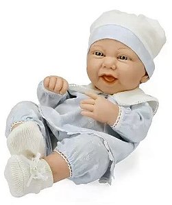 Boneca Bebê Reborn Menino Olhos Abertos